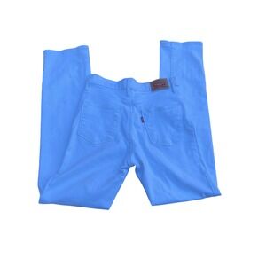 Levis Womens Slimming Straight White Jeans Size 28 Denim Casual‎